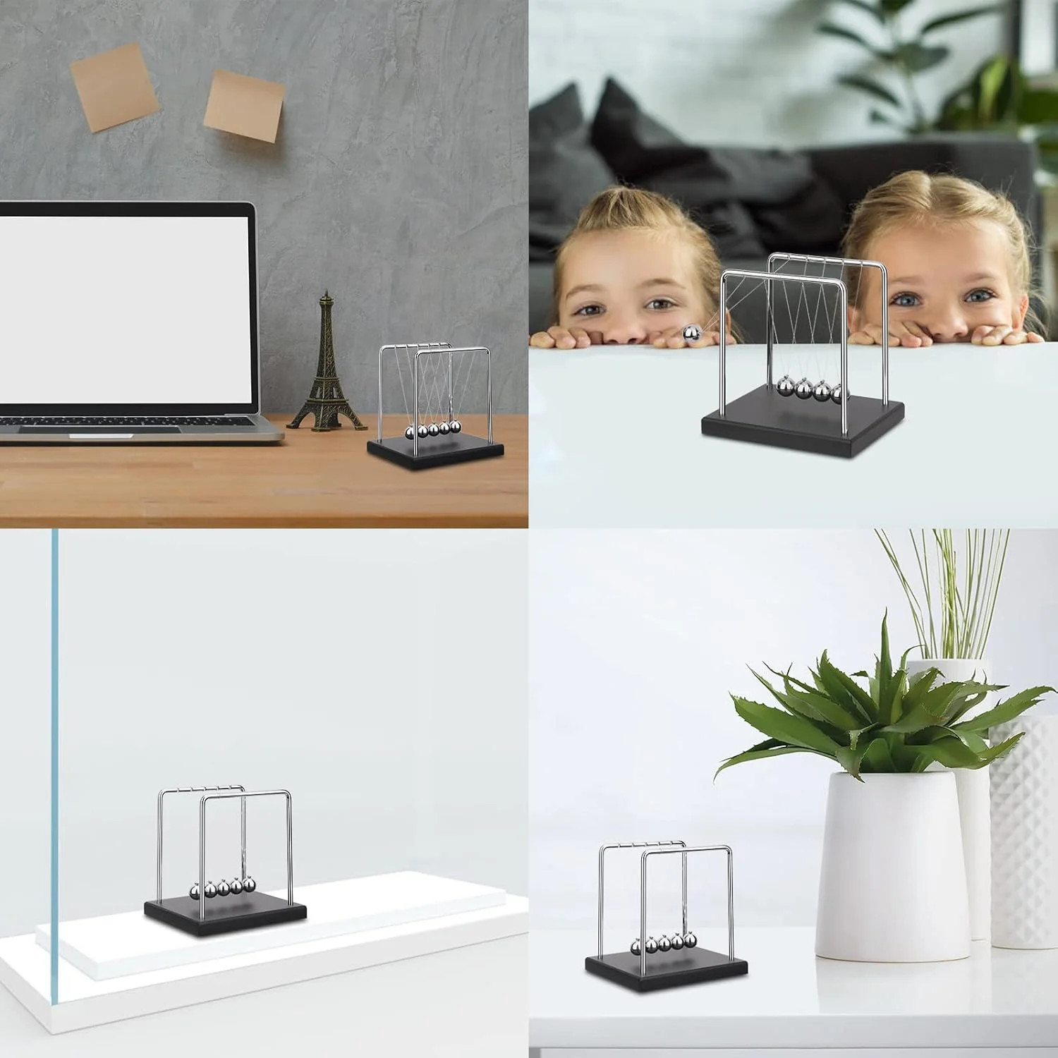 QLKUNLA Newtons Cradle Balance Balls Science Physics Gadget Desktop Decoration K