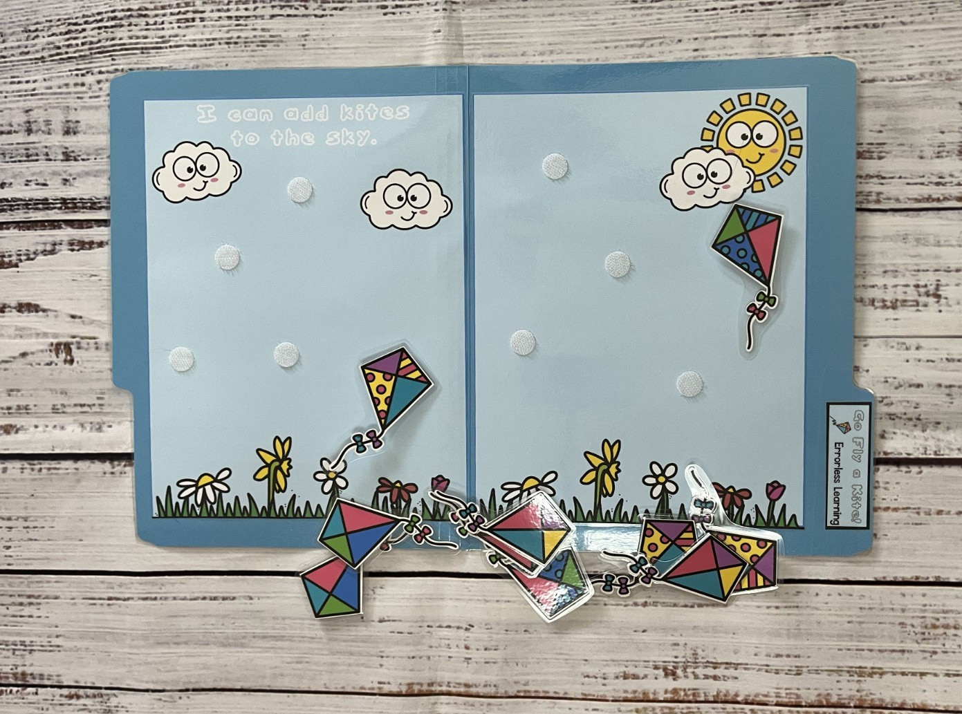 Errorless Learning File Folder Game Go Fly a Kite Special Education Autism Task