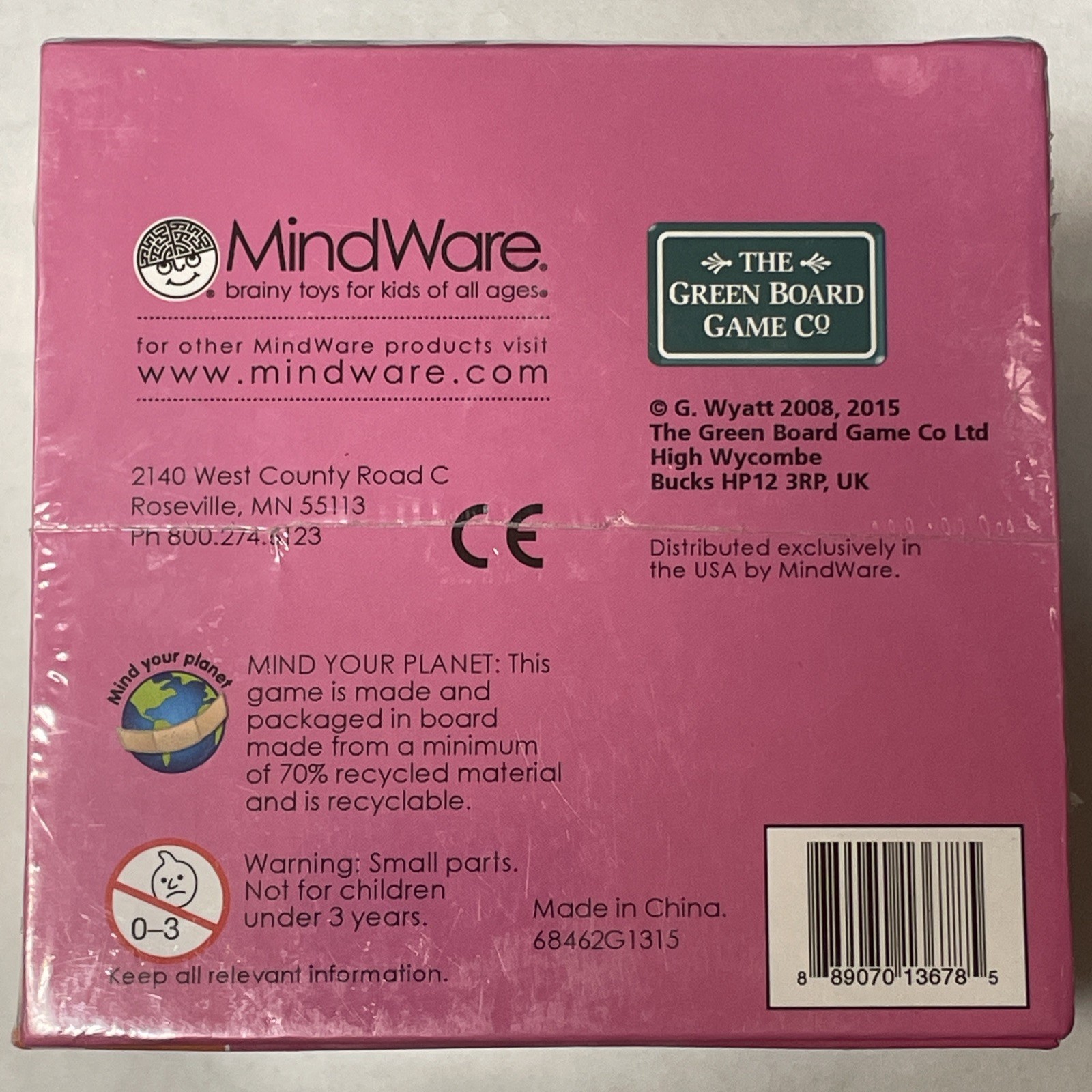 Brain Box Pictures The Ten Minute Brain Challenge MindWare The Green Board Game