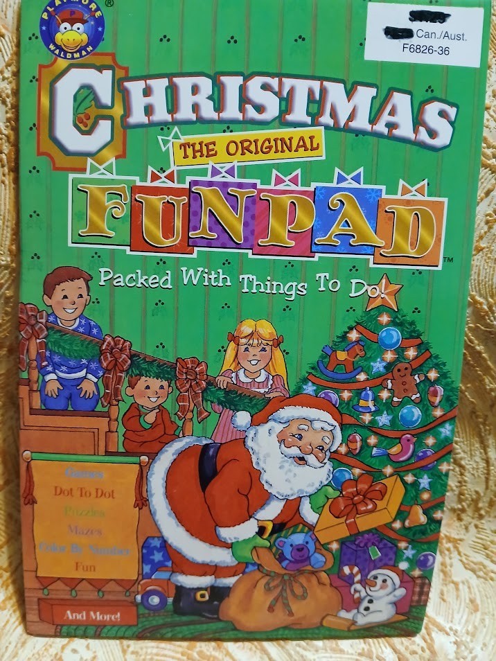 Playmore Inc. Christmas Fun Pad Mazes Coloring Games Dot To Dot Color By #