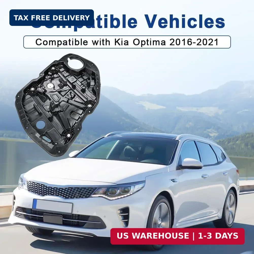 Front Right Passenger Side Power Window Regulator Compatible with Kia Optima 201