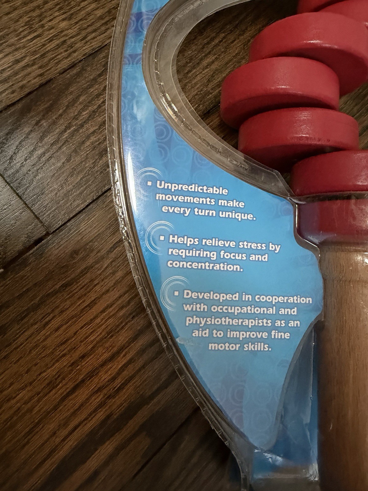 True Balance Handheld Wooden Toy by Excite “STEM” Coordination New/Sealed – Red