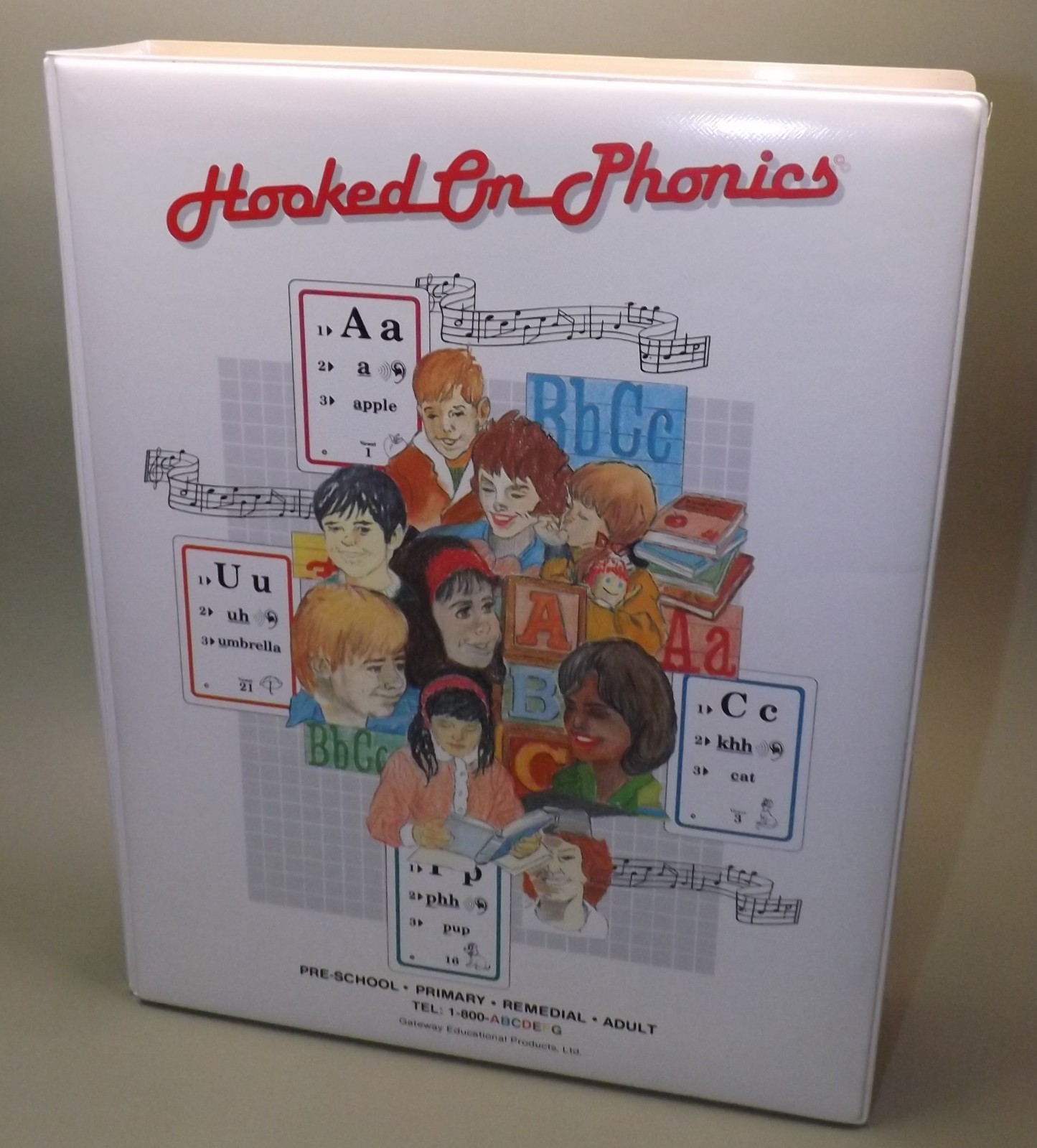 Vintage Hooked on Phonics Educational Kit, Cassette Tapes, Cards & Booklets