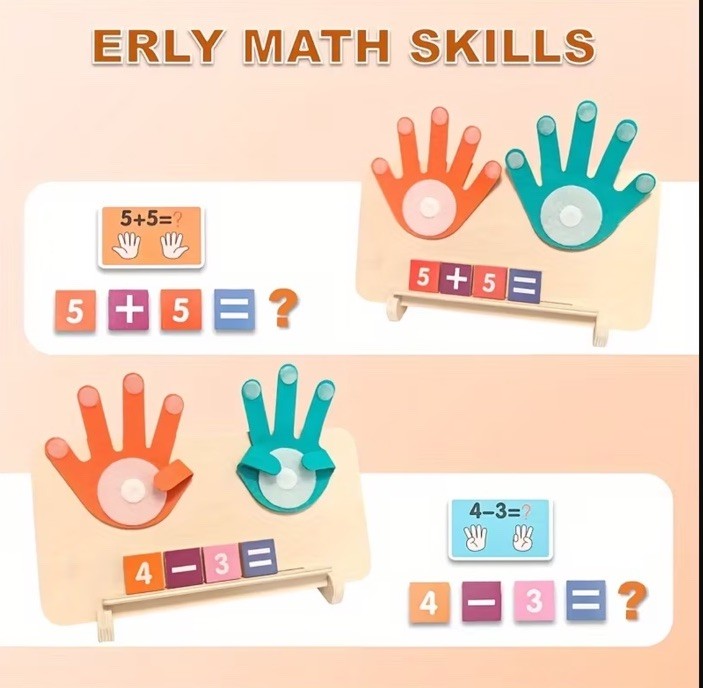 Manipulatives NumberCounting Blocks Toys & Montessori Toys for Kids