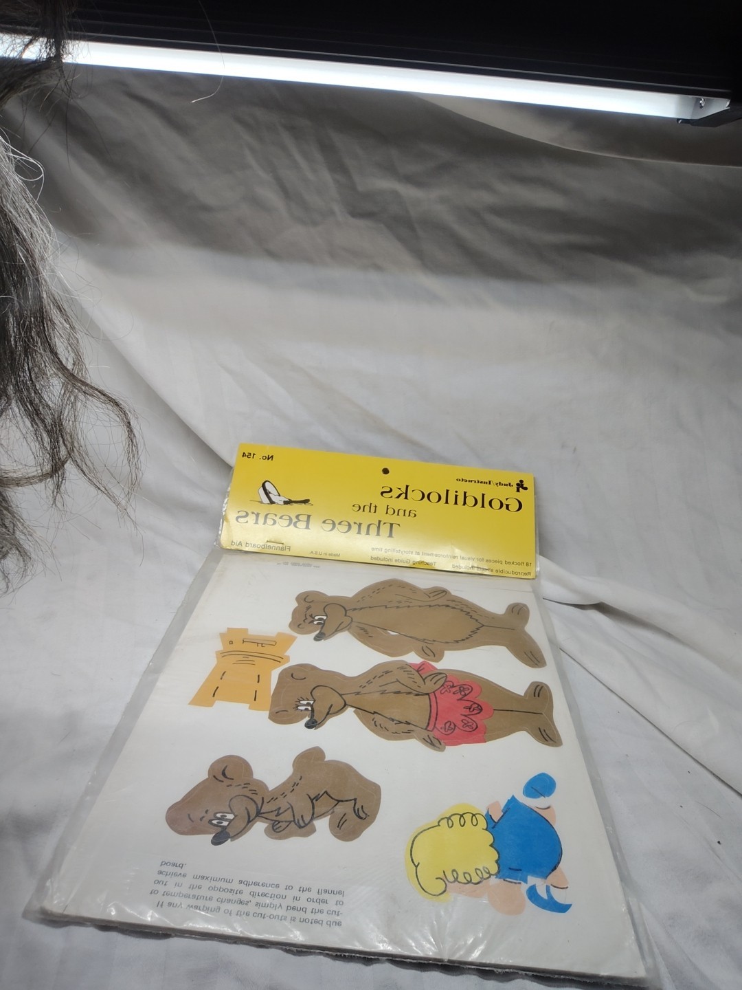 Judy Instructo Goldilocks &Three Bears Flannel Stoy Board Set Vintage New