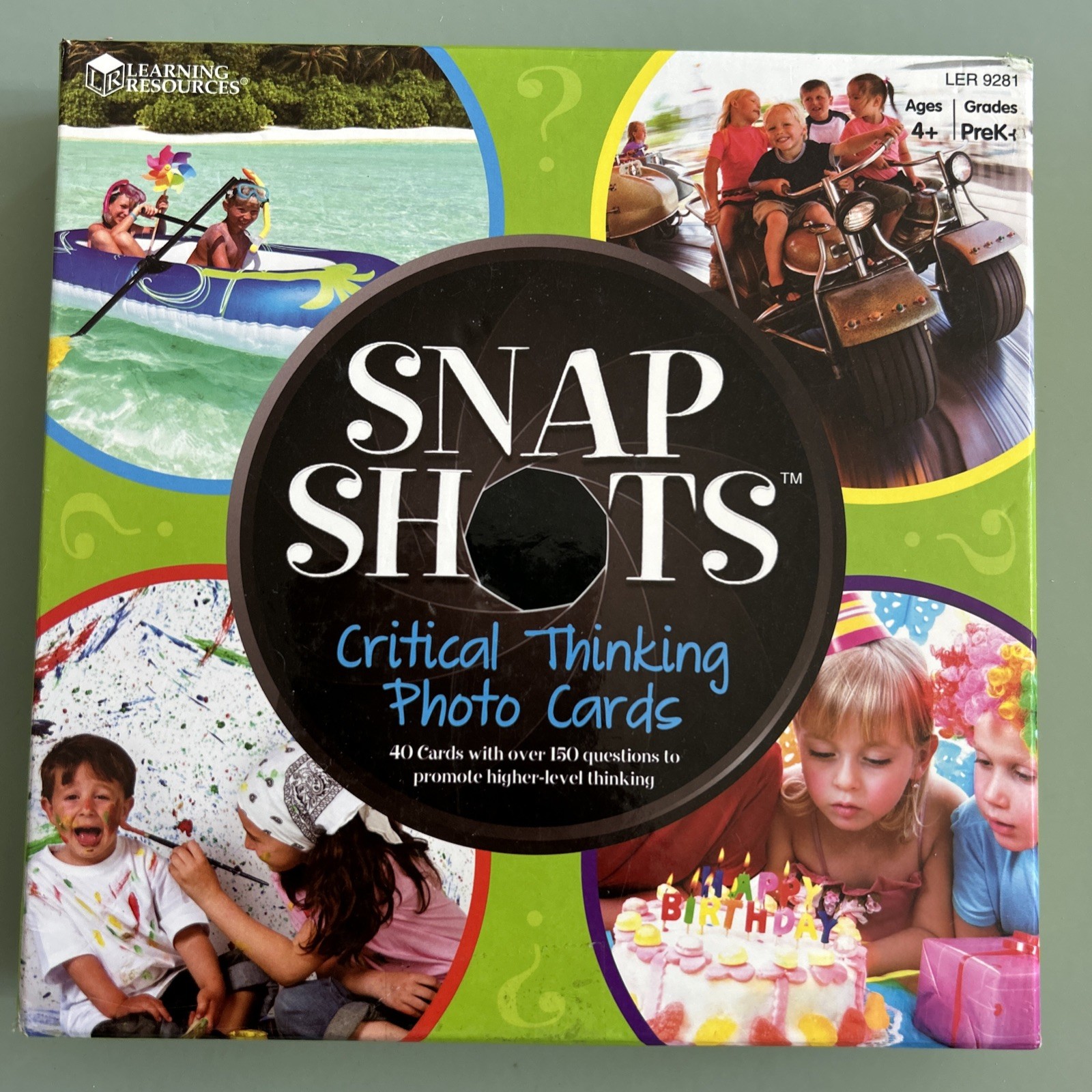 SNAP SHOTS Critical Thinking Photo Cards-PreK Grade 40 Photo Cards, 150 Question
