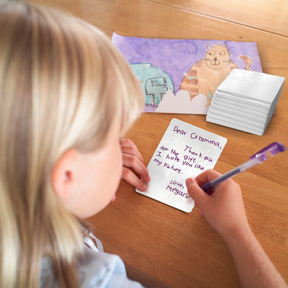 Dry Erase Blank Playing Cards Kids Learning Game Card Message Gift Flash Cards