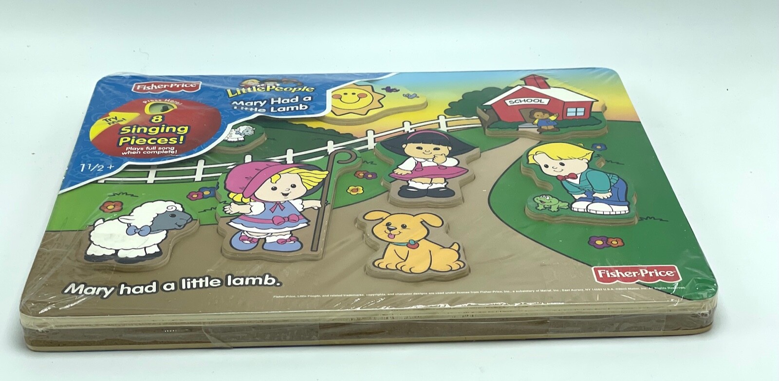 Fisher Price 8 Pc Toddler Puzzle With Singalong Mary Had A Lamb – Mostly sealed