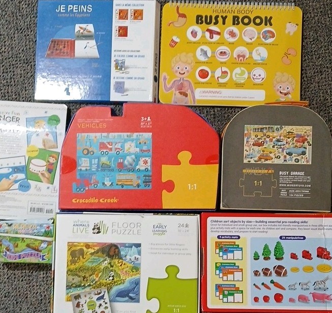 ​Mega Kids Educational Lot Puzzles Activity Books Lakeshore Crocodile Creek Mide