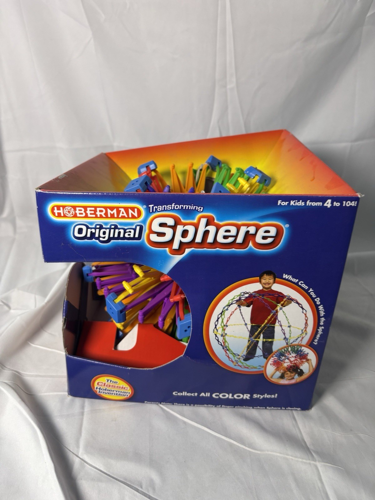 Hoberman Original Sphere Multicolor RINGS 9.5” To 30” NEW