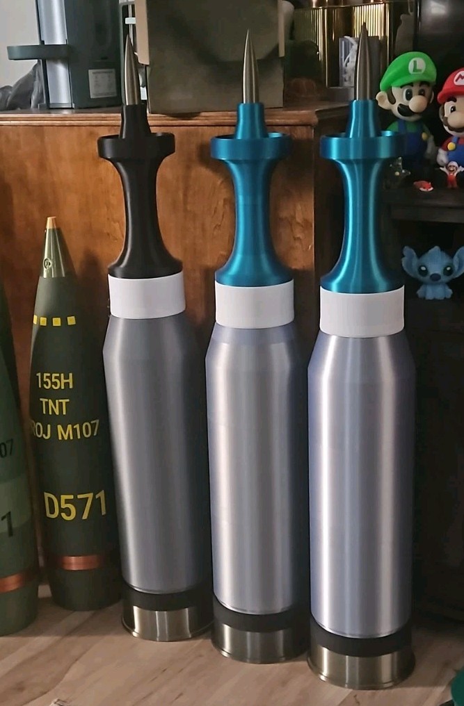 FAKE M829A2 APFSDS Abrams Tank 120mm Round Accurate Size Plastic Replica BLUE