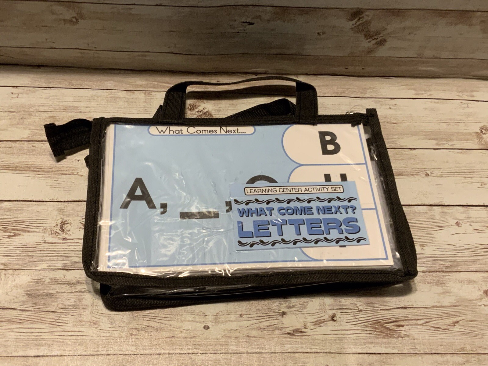 Learning Center Activity Set – What Comes Next Letters – Clothespin Cards
