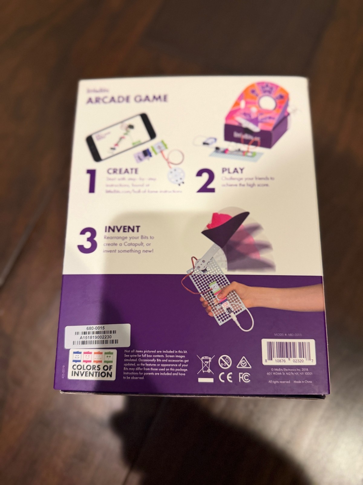 littleBits Starter Kit Hall of Fame Arcade Game, Purple