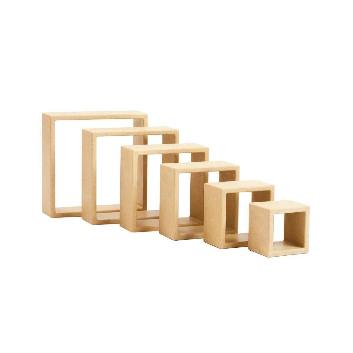Kaplan Early Learning Discovery Squares – Natural – 6 Pieces