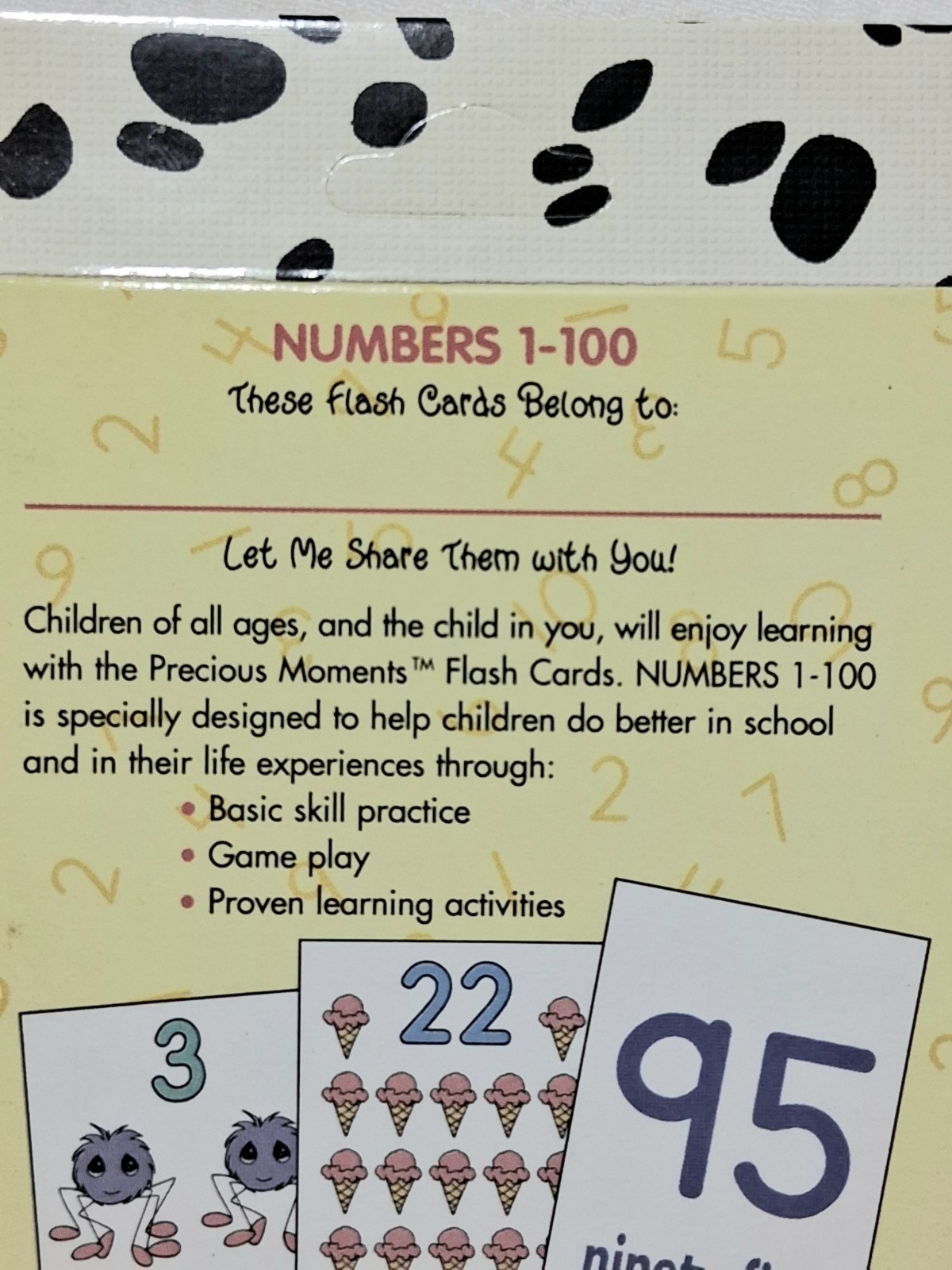 Precious Moments Educational Flash Cards Set Colors And Shapes, Numbers 1-100