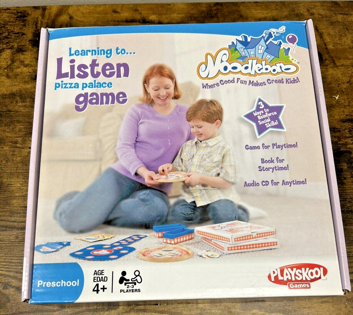 Noodleboro by Playskool “Learning to Listen: Pizza Palace Game”, Incl. Book & CD