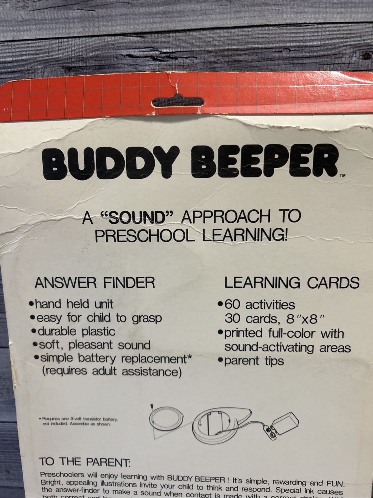 Buddy Beeper Electronic Flash Cards New Sealed Golden Press 1986 Vintage