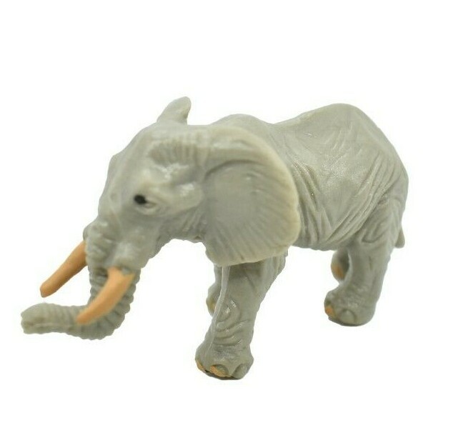 Elephant, African, Plastic Toy Animal, Kids Gift, Realistic Figure 2.5″ F3542