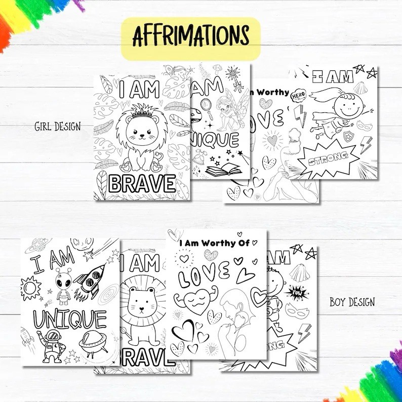 Personalized Coloring & Activity Book with Name Crayons, Alphabet, Multicolor
