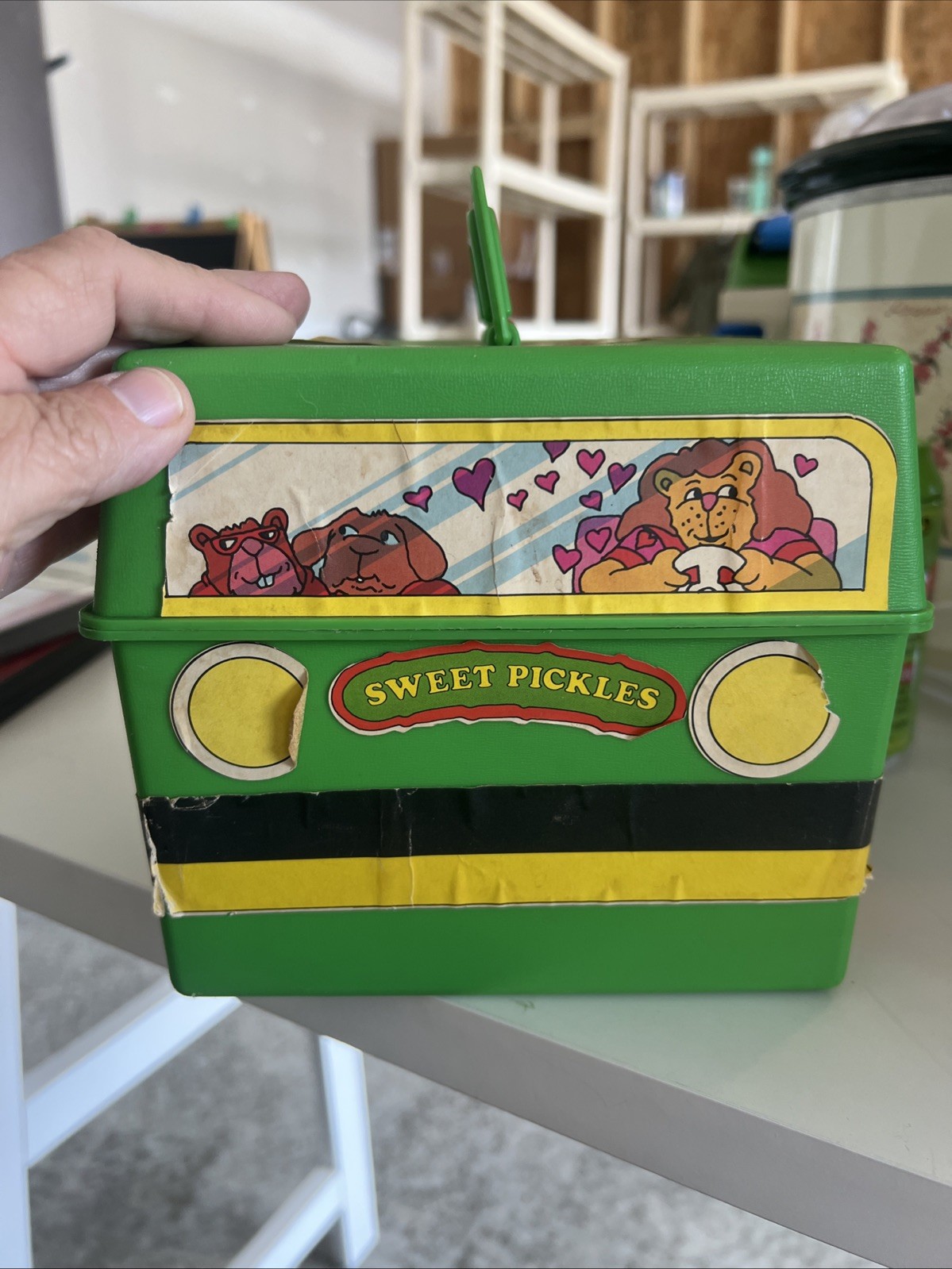 Vintage Sweet Pickles Preschool Program Learning Case Activity Bus (empty)