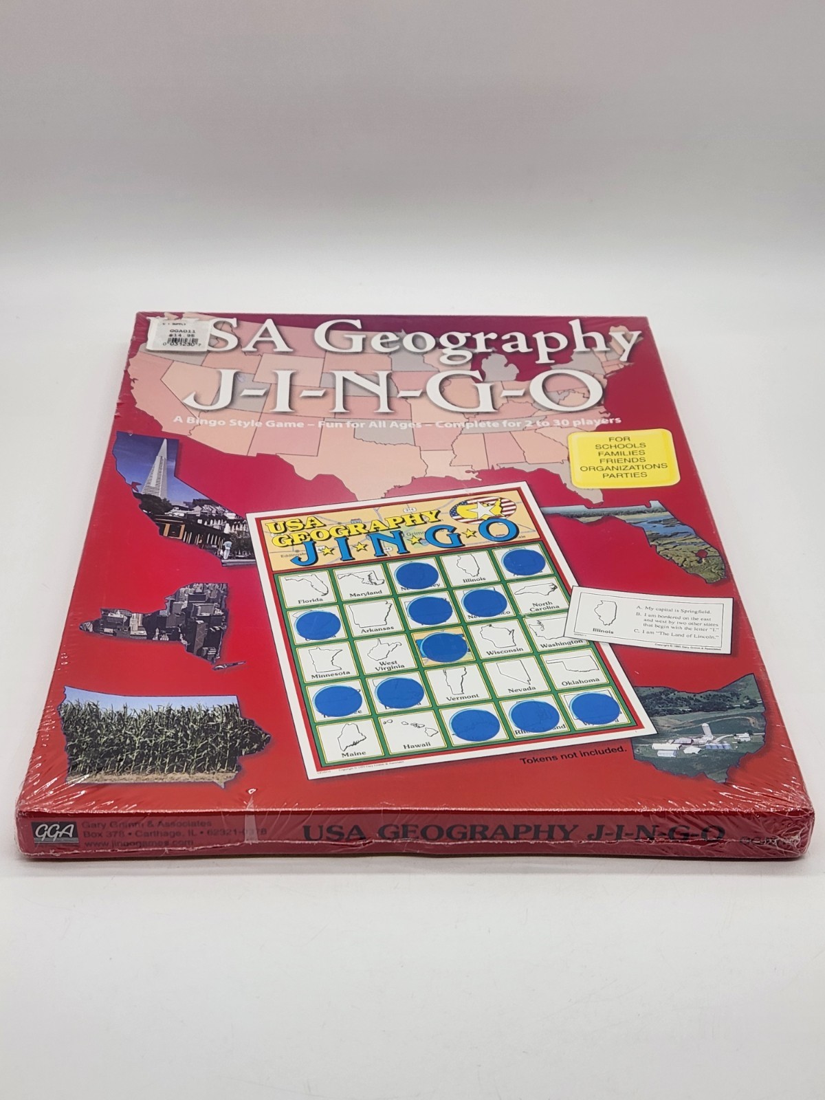 JINGO USA Geography Educational Bingo Style Game Gary Grimm & Associates