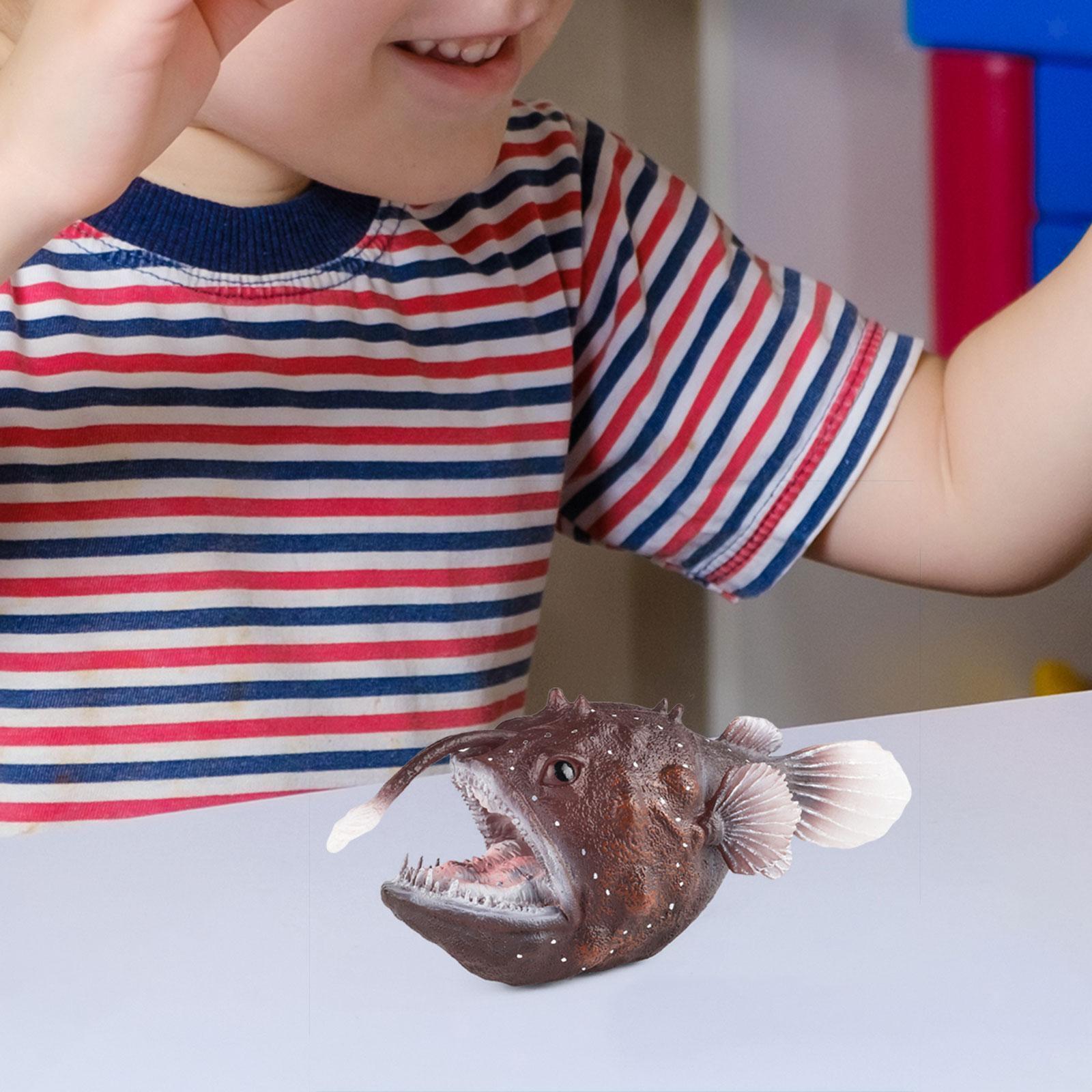 Angler Fish Toy Figures Deep Sea Creatures for Birthday Gift Holiday Present