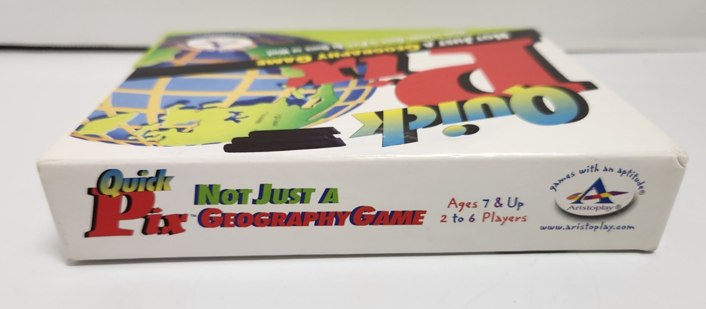 2003 Quick Pix Geography Card Game Homeschool Travel Learning Aristoplay Unused