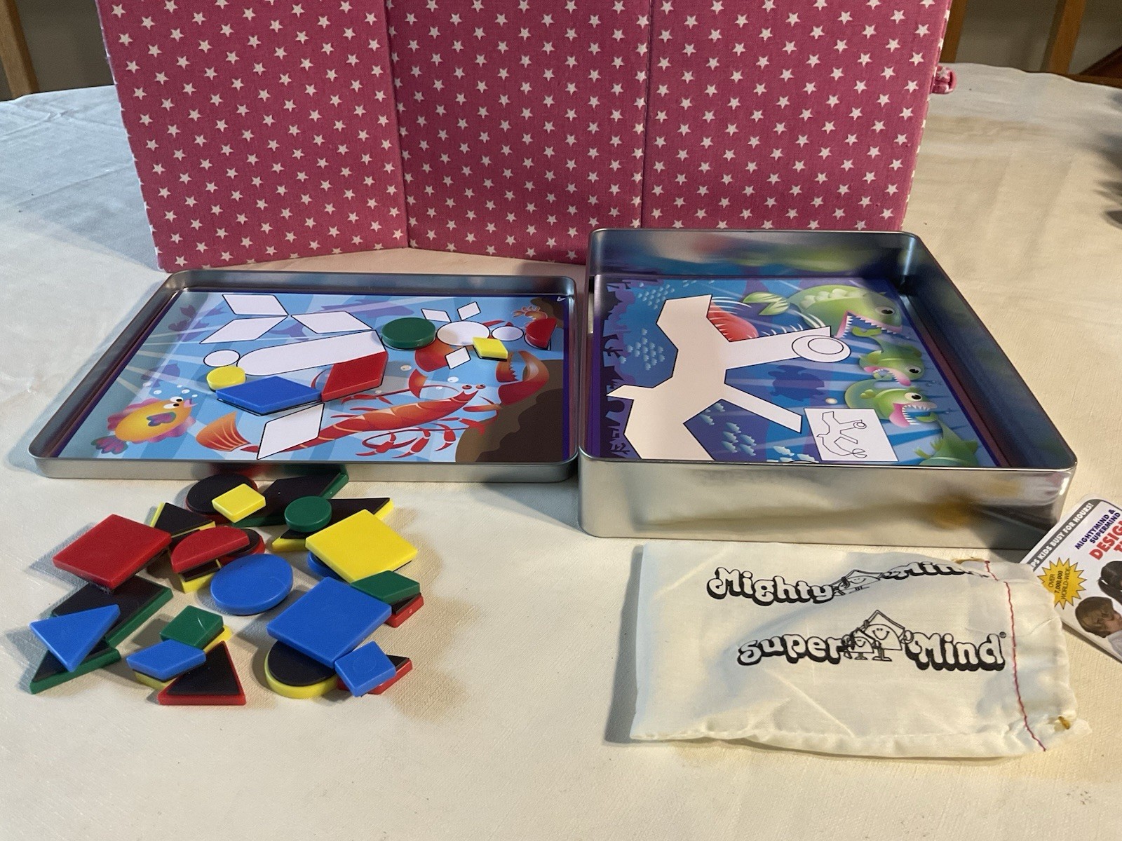 2008 LEISURE LEARNING MAGNETIC MIGHTY MIND SEA EXPLORER TILES & PATTERN CARDS