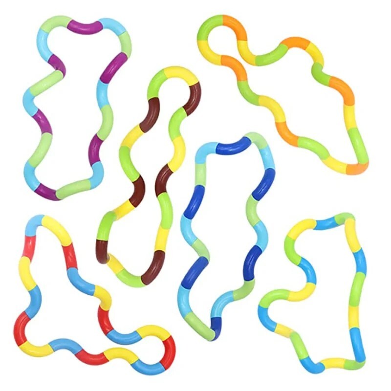 Genuine Tangle Classic Junior Highly Tactile Fidget Stress Kids Toy ASD Hand Toy