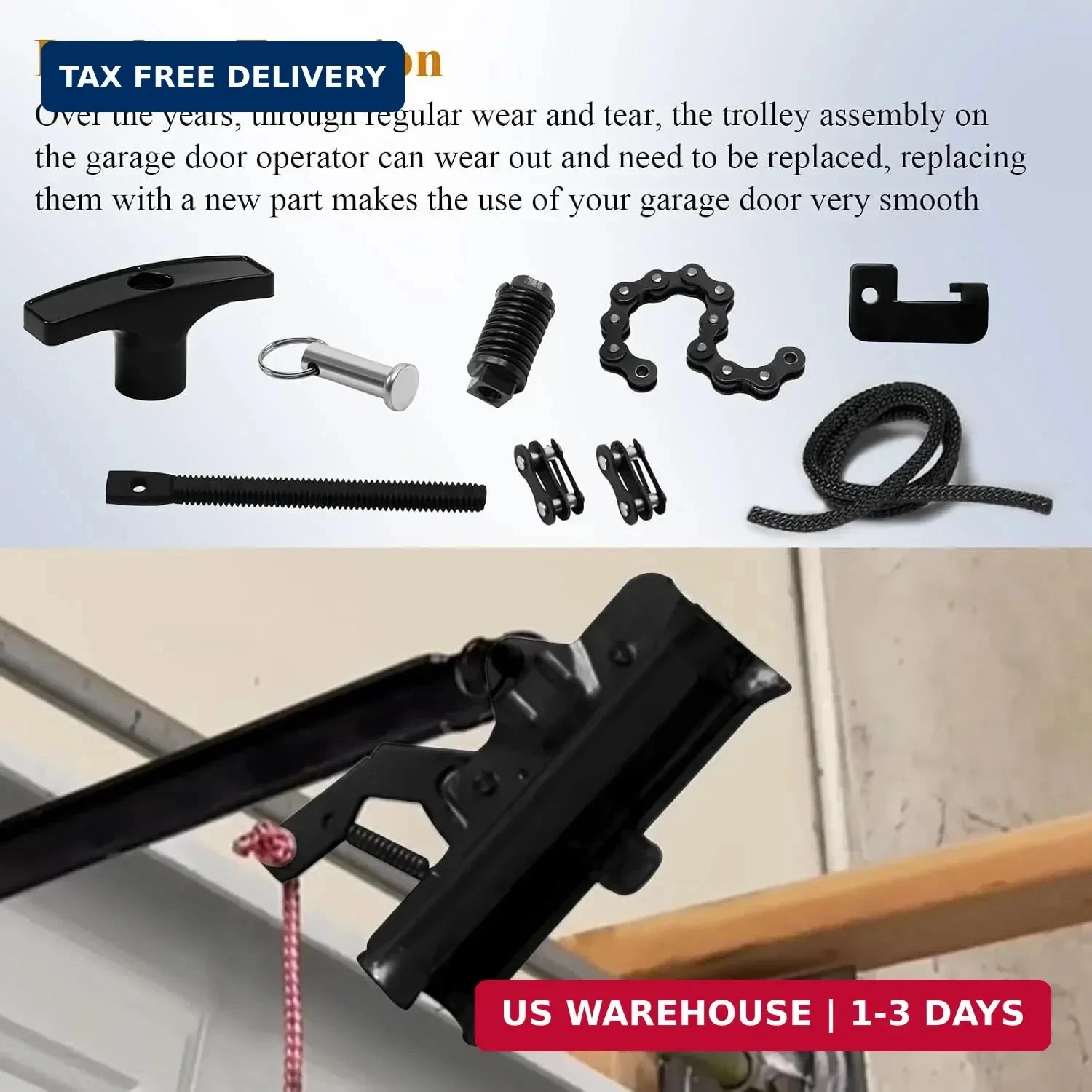 41B4103 Tensioner Assembly with Bolt and Master Links Fit for Chamberlain – Belt