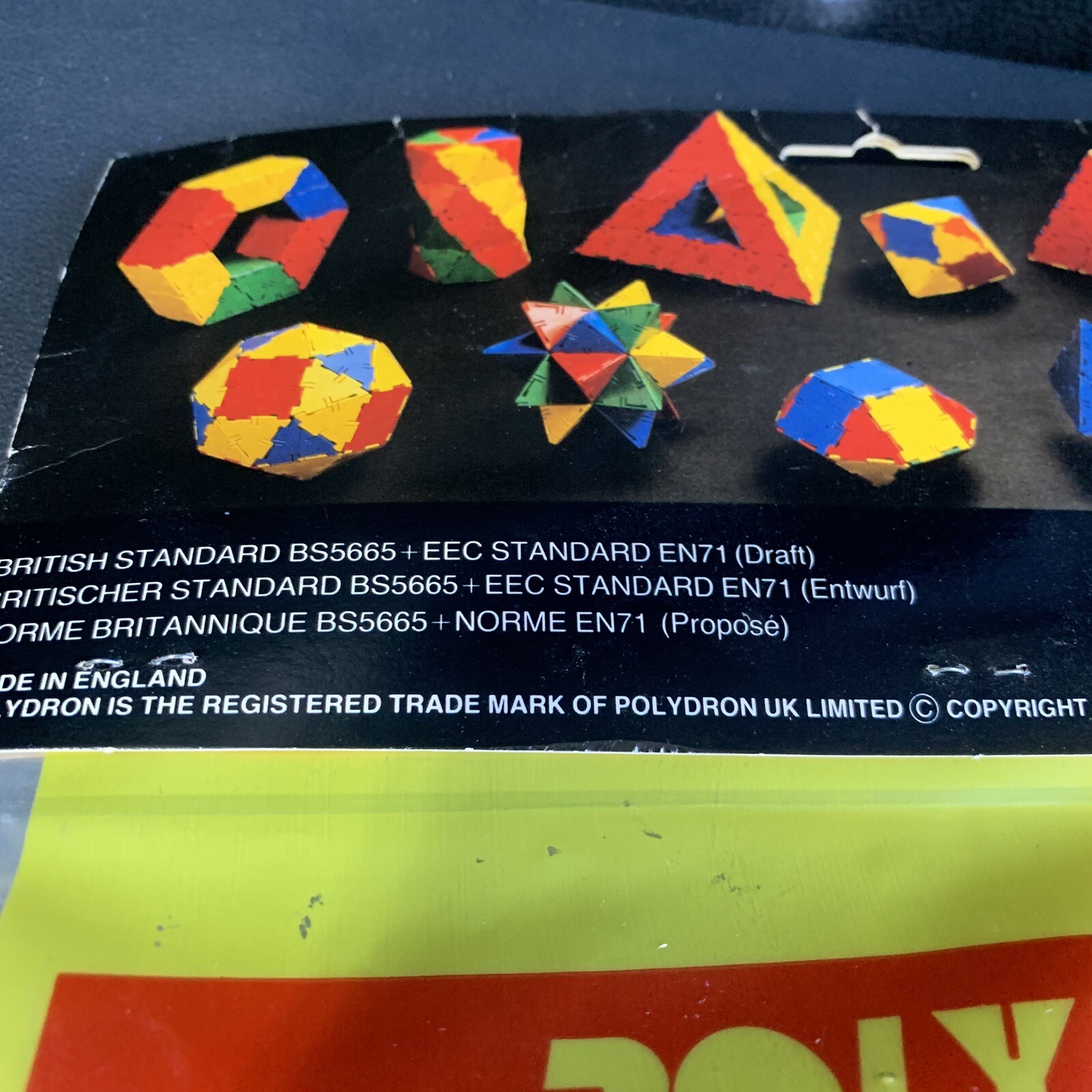 Vintage Polydron Add On Wheels Kit 1984 Educational Toy Sealed, Made In England
