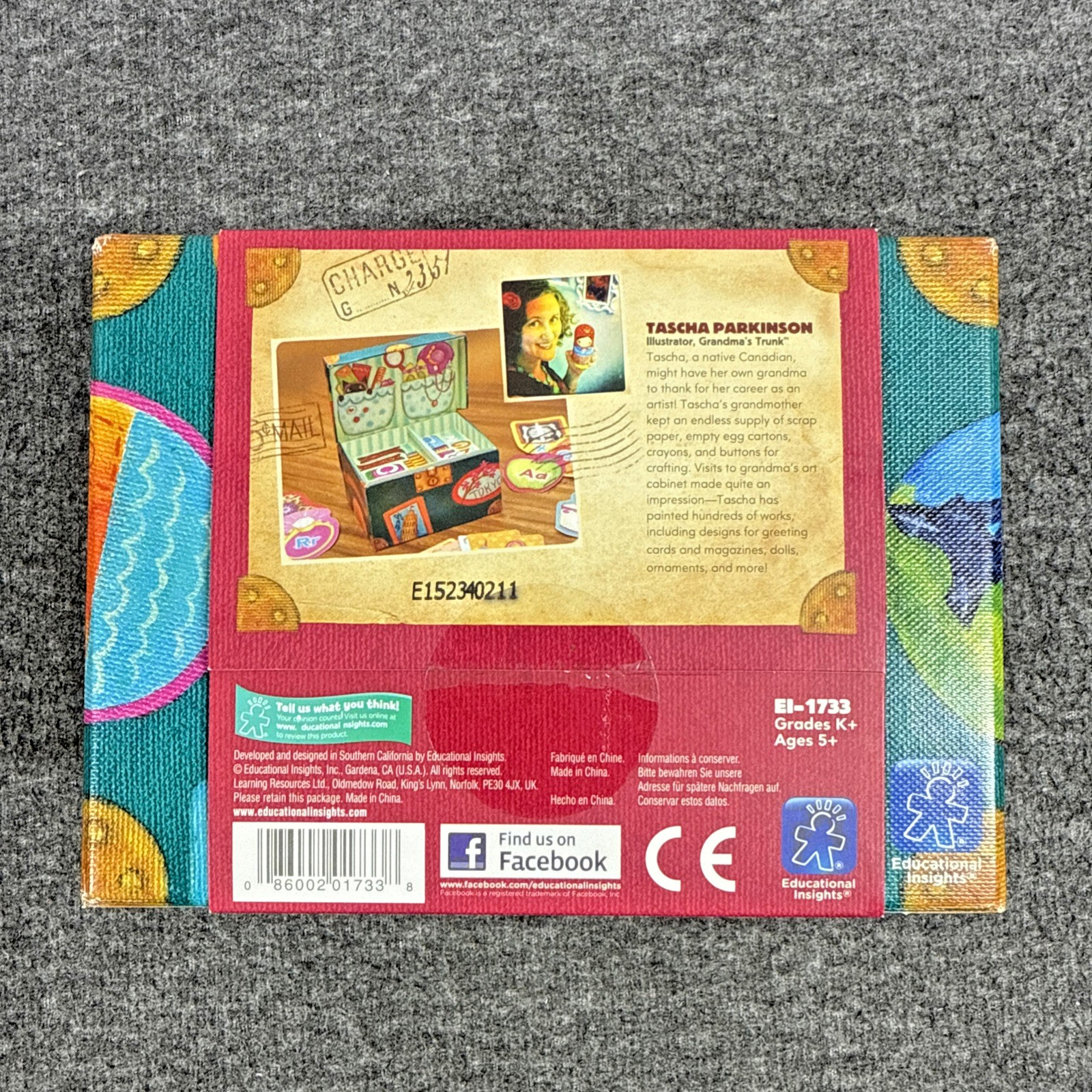 Grandma’s Trunk Alphabet Game, Develops Early Reading Skills, Grade K+ (5+) EUC
