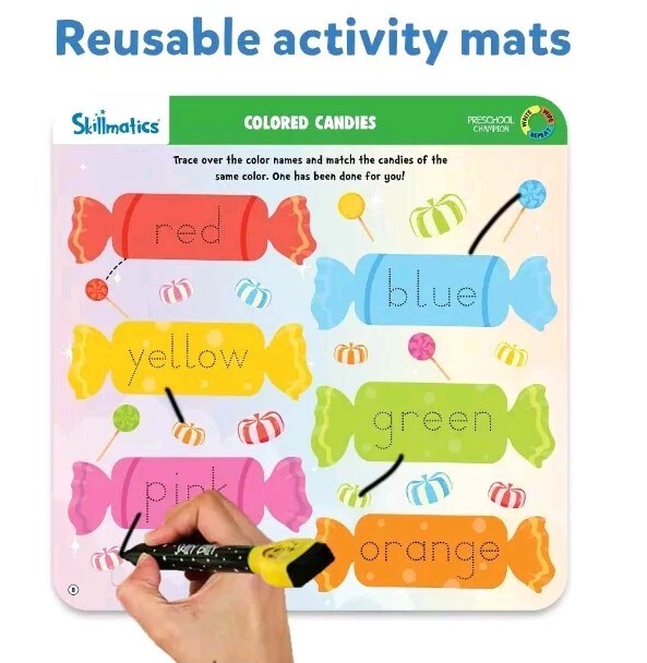 Skillmatics Preschool Champion. Write, Wipe, Repeat -16 Activities & 2 Dry Erase