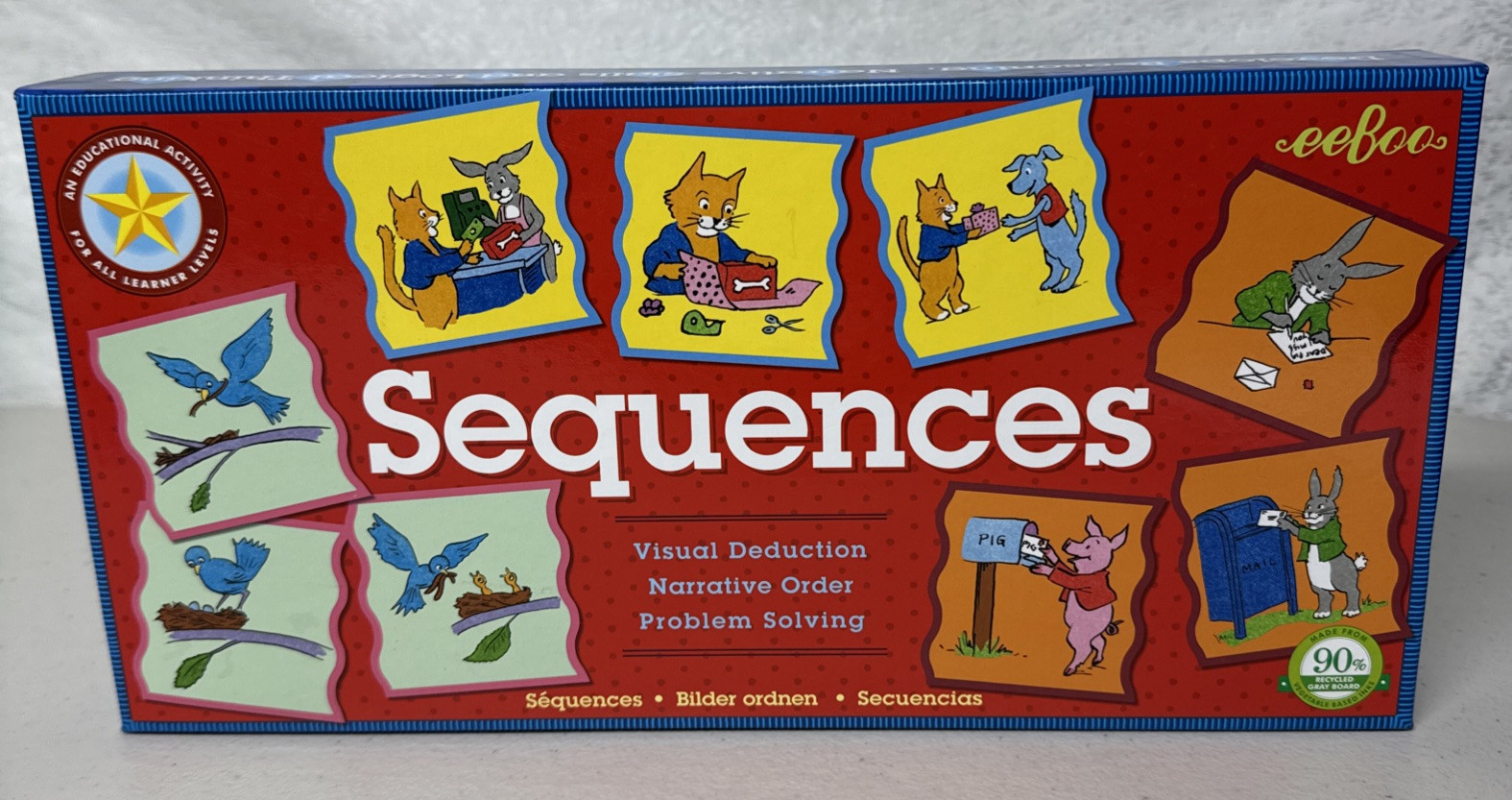 Eeboo Sequences Special Order Problem Solving Childrens Game 48 Tiles 3 yrs +