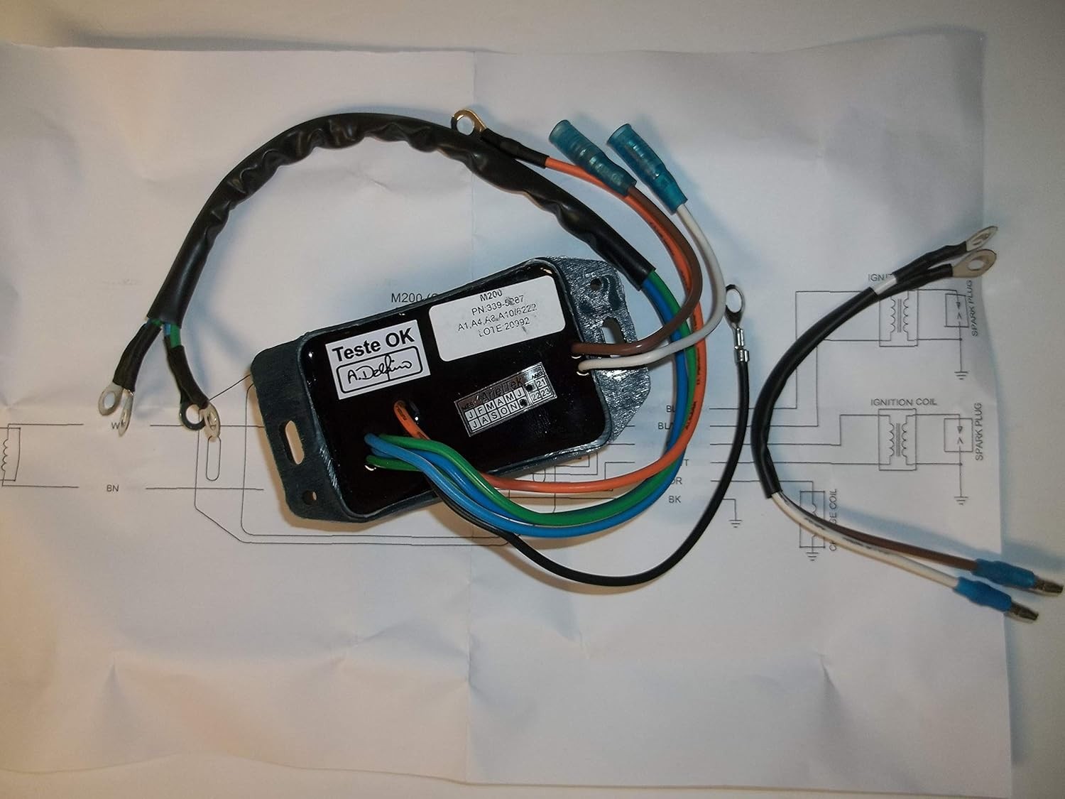Outboard Switch Box CDI Power Pack Ignition Unit for Mercury Marine Two Cylinder