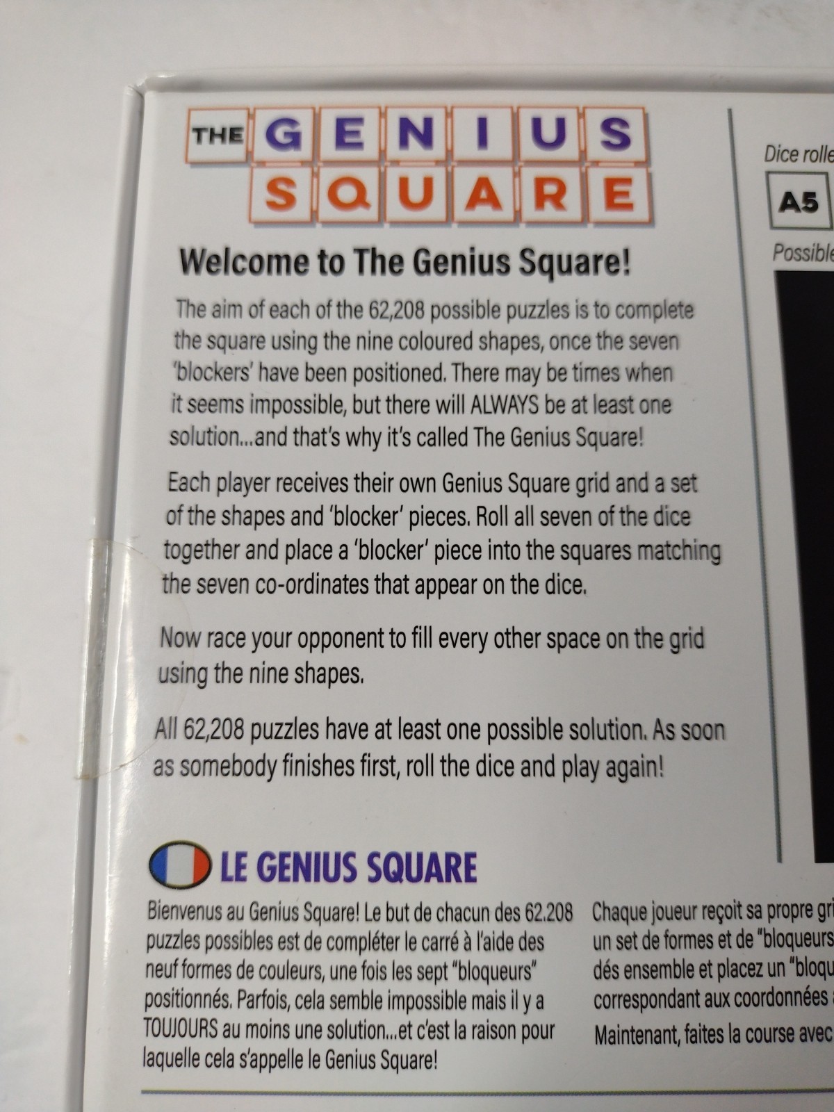 The Genius Square The Happy Puzzle Company 2018 STEM Brain Teaser New
