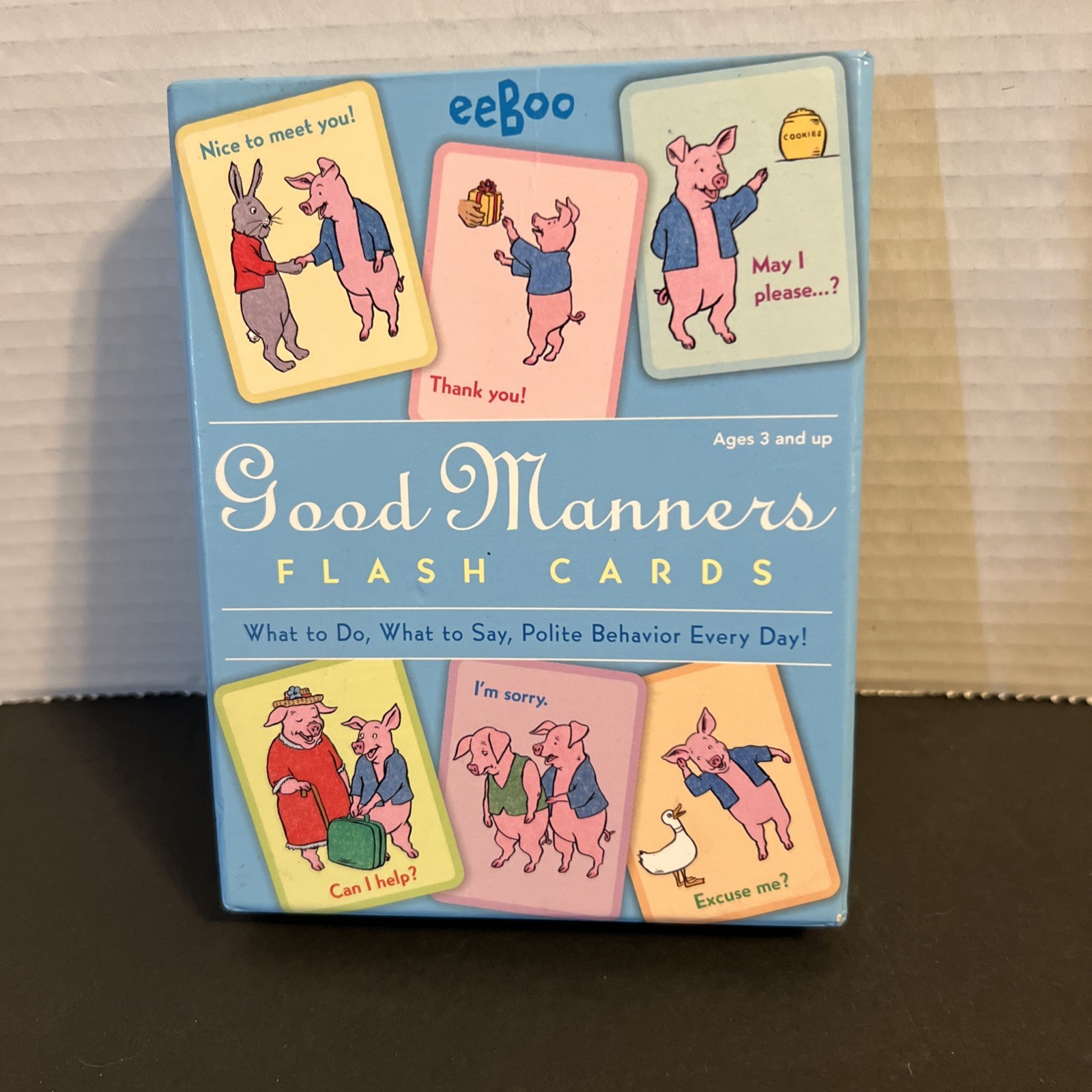 eeboo Good Manners Flash Cards What to Do, What to Say, Polite Behavior Everyday