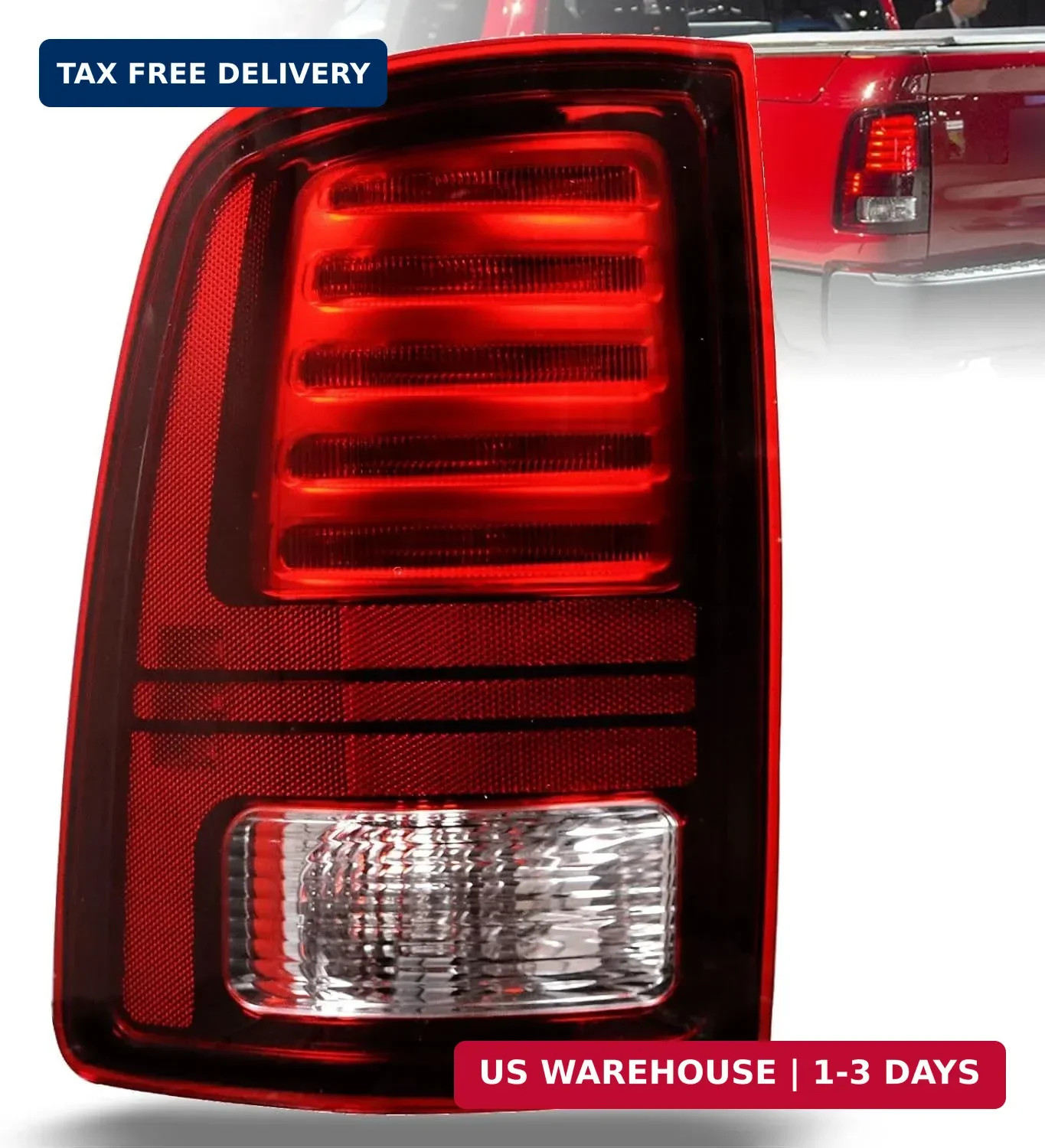 Lochnchn LED Tail Light Compatible with 2013-2018 Ram 1500,2014-2018 Ram 2500/35