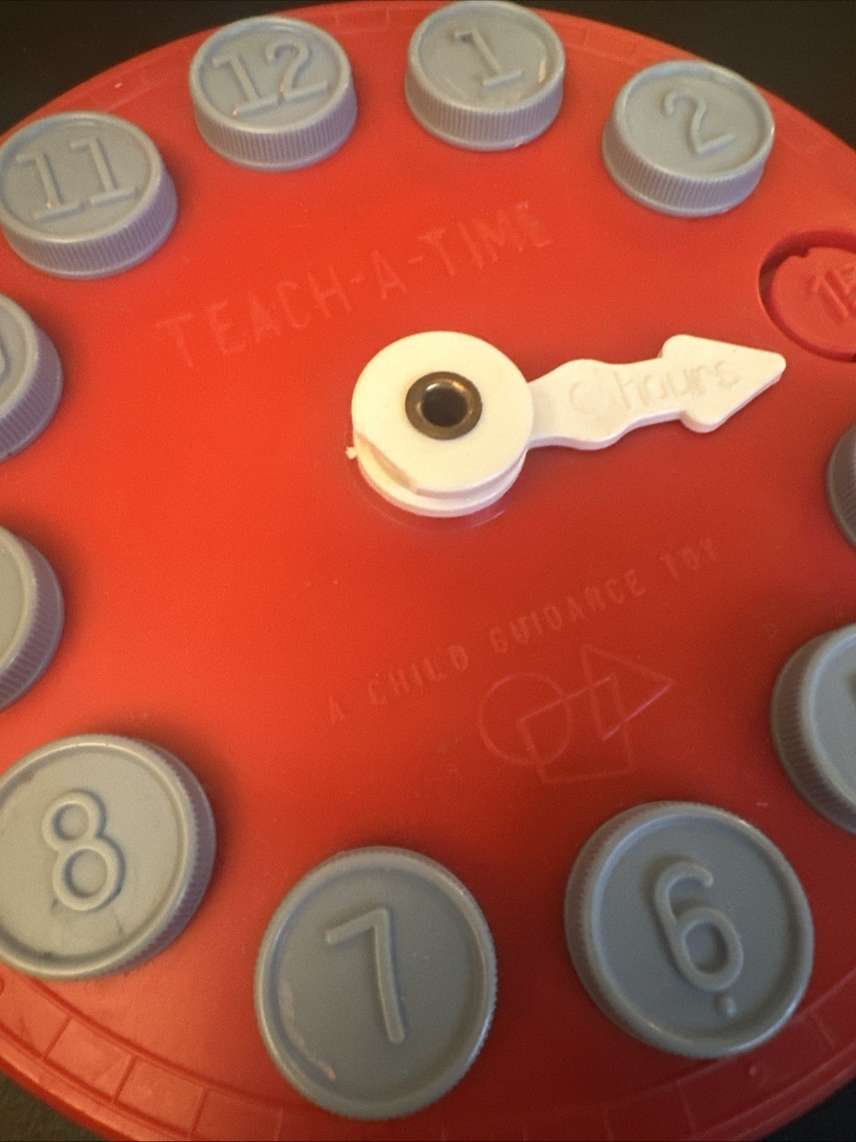 Vintage Teach-A-Time Puzzle Clock Educational Toy – A Child Guidance Toy Used