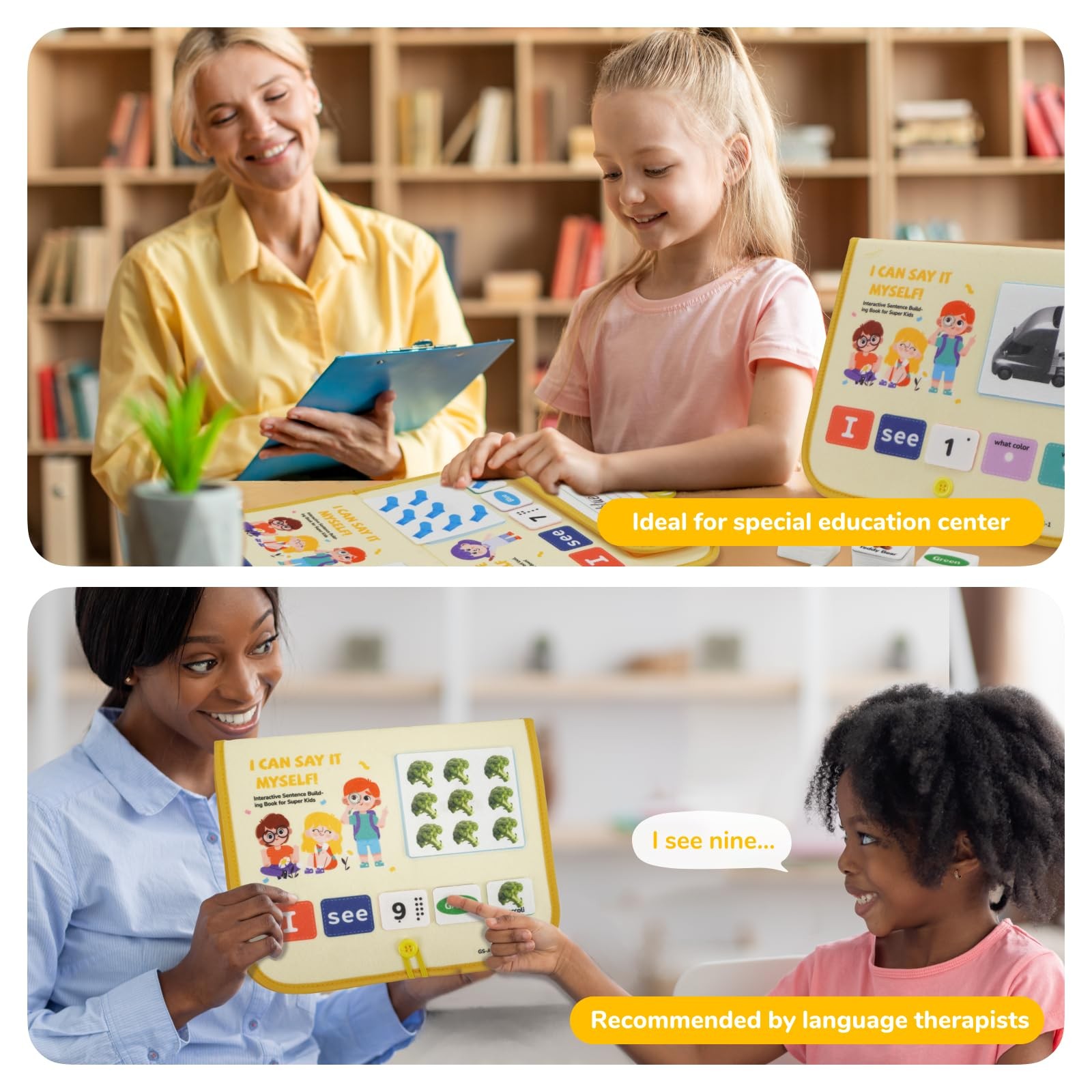 Sentence Building Game for Kids Speech Therapy Reading Language Ages 3-7