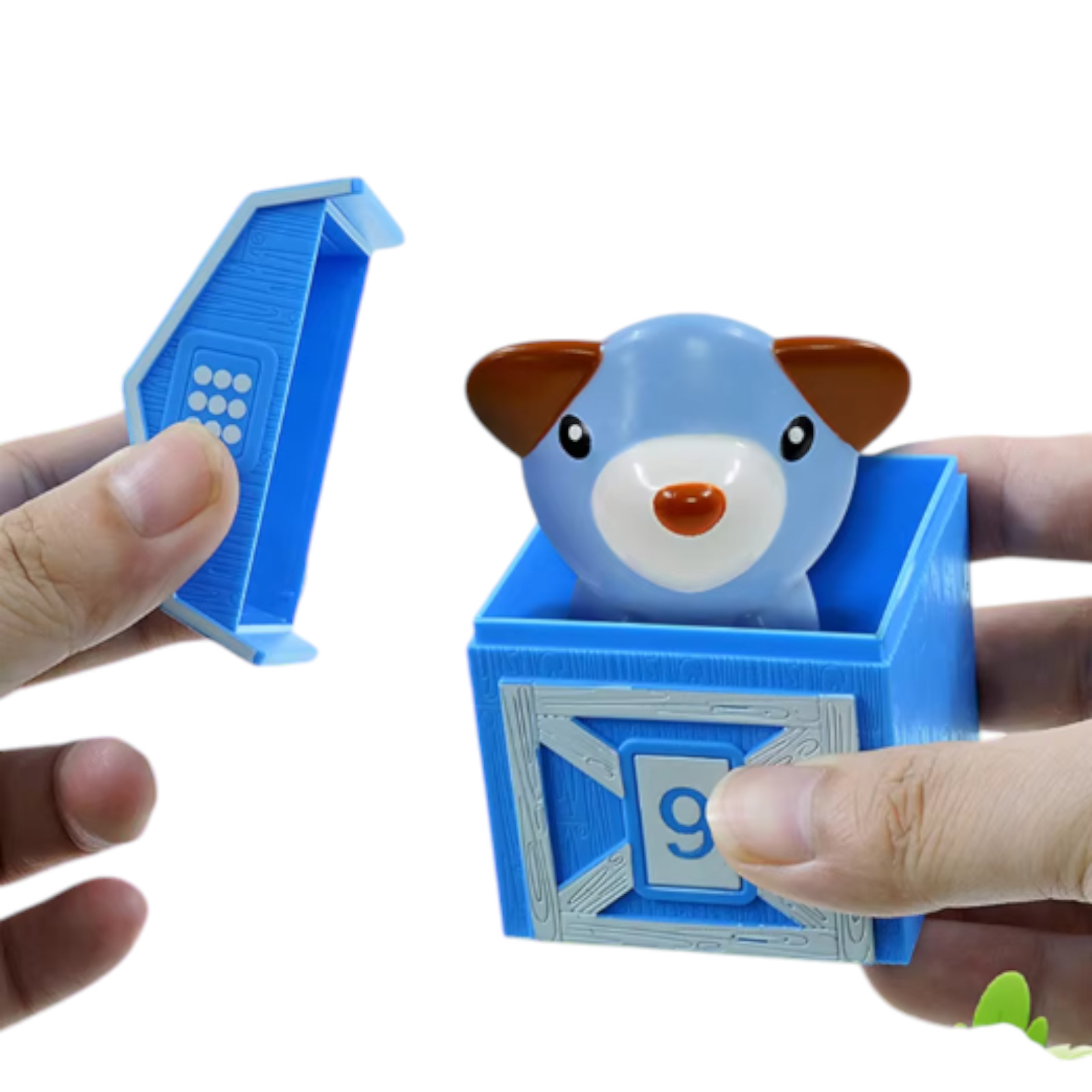 Toddler Farm Animal Learning Toy Counting Color Sorting Finger Puppets 5pcs