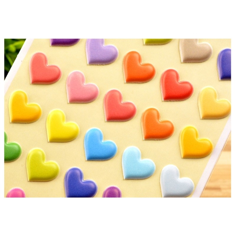 5Sheets Silicone Foam Stickers Journal Decor Phone Camera Decoration Stickers