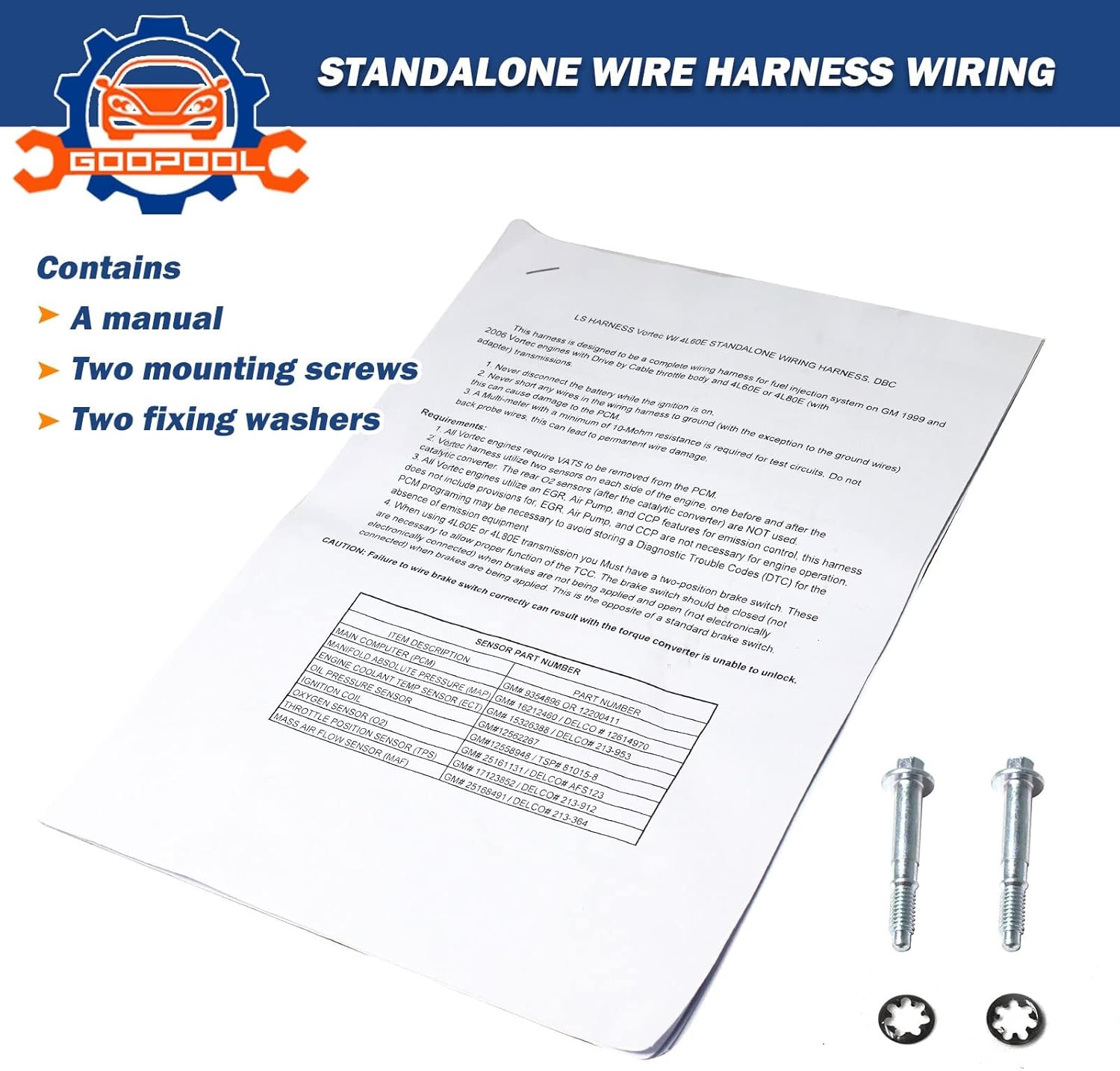 5.3 Wiring Harness ls Engine Wiring Harness Compatible with 1999-2006 DBC LS1…