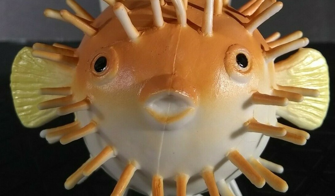 Boley Nature World Sea Creatures poisonous PufferFish Blowfish Ocean fish Brown