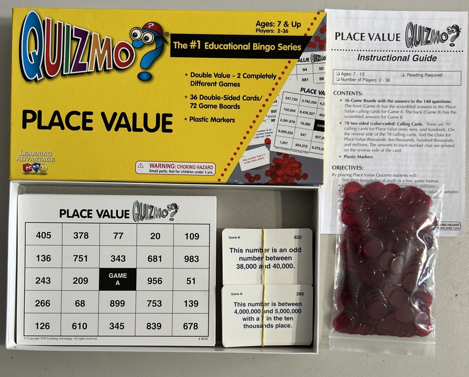 Quizmo? (Bundle) Numbers, Alphabet & Place Value Ages 4 to 10 Educational Games