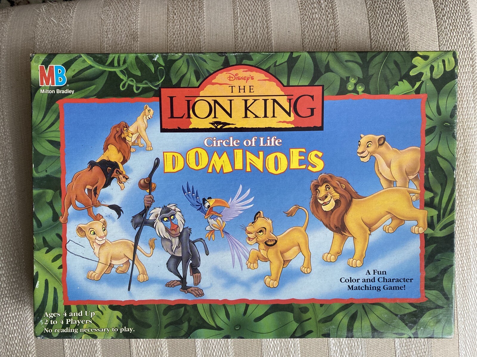 Vintage Disney THE LION KING Circle of Life DOMINOES ’93 Milton Bradley complete
