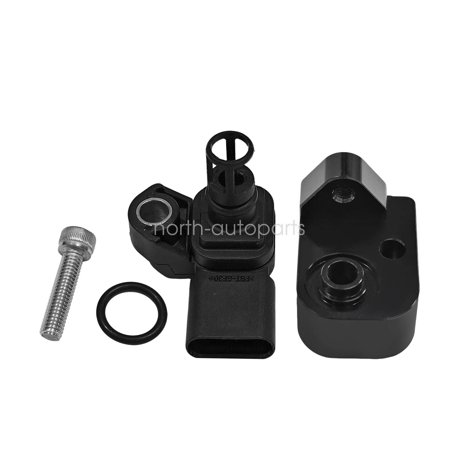 Intake Air Pressure and Temperature Sensor + Black Spacer Kit Fit for Chevrolet