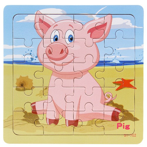 Children’s poultry animal wooden puzzle