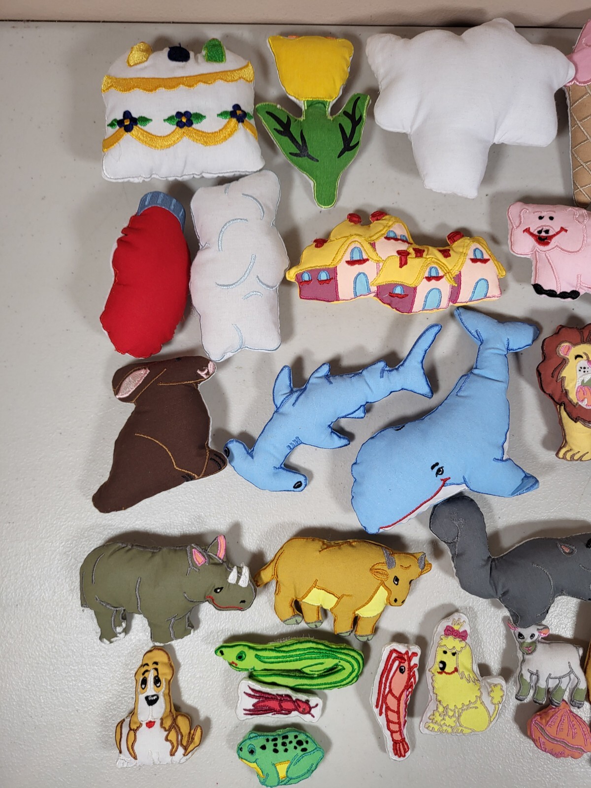 Felt Board Cloth Stuffed Embroidery Fabric Animals Hook Loop Fastener