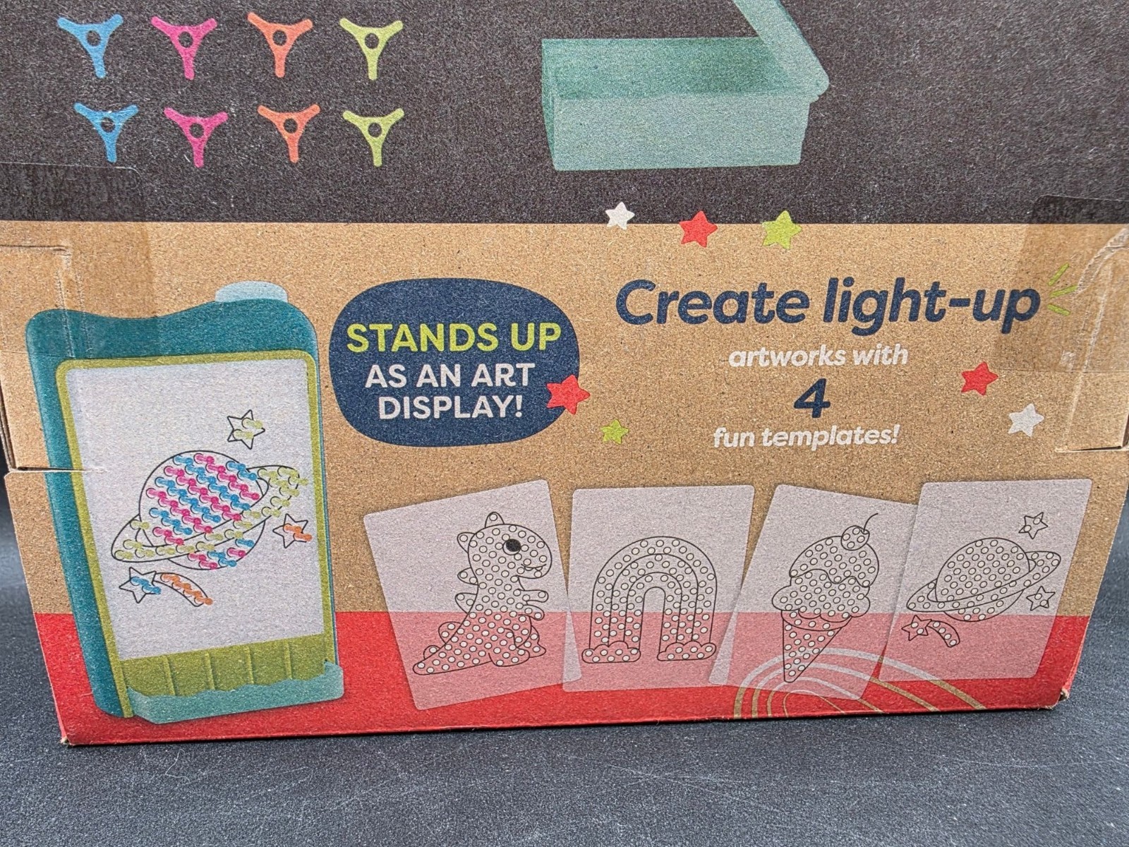 B. Toys 180-Piece Color-Changing Light-Up Board With Peg & Marble Run Set